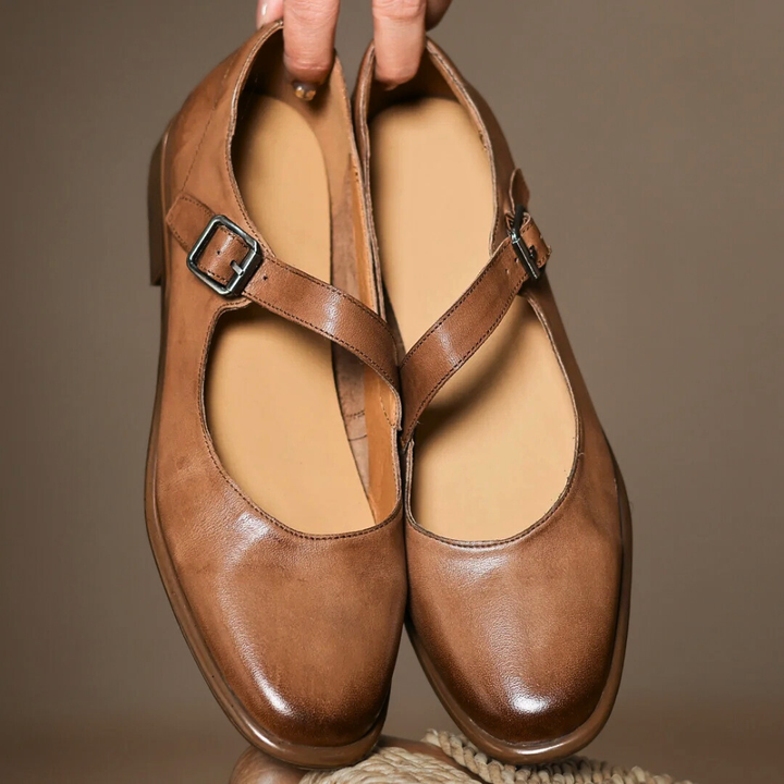 Formella Leather Flats