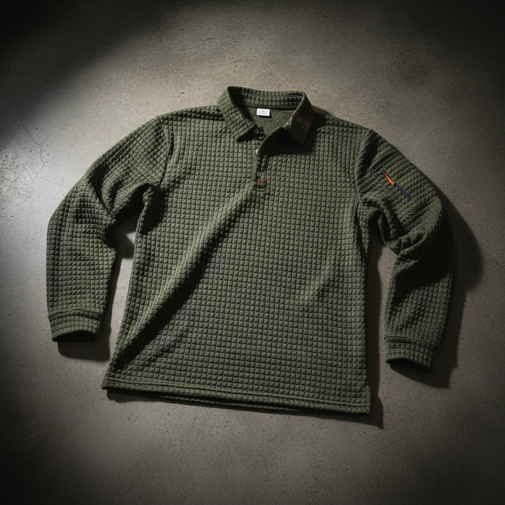 Gridlock Waffle Polo