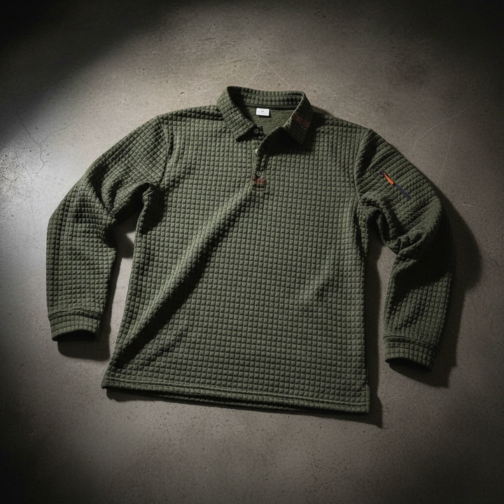 Gridlock Waffle Polo