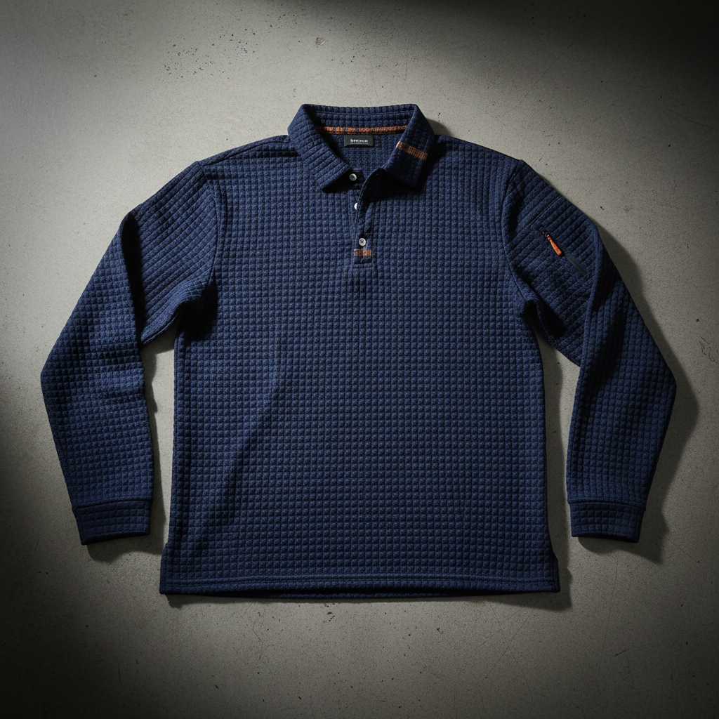 Gridlock Waffle Polo