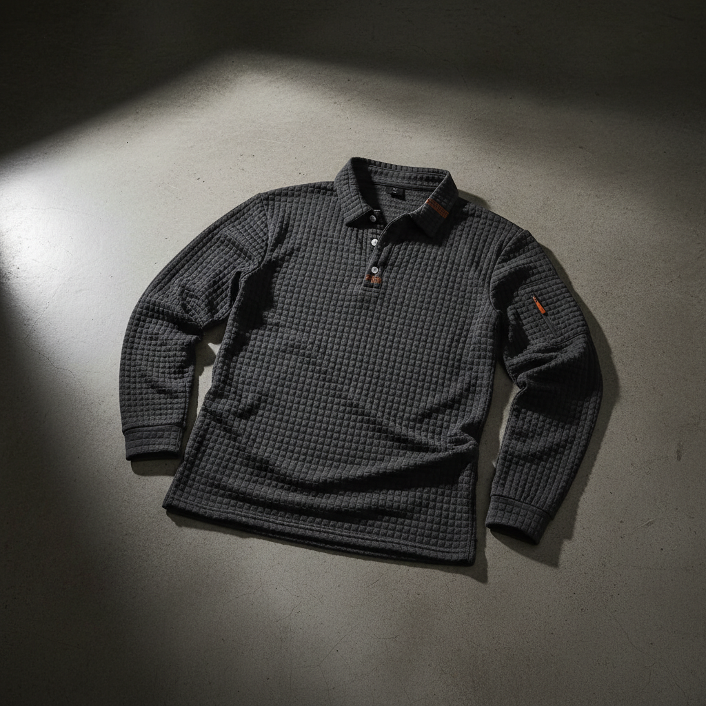 Gridlock Waffle Polo