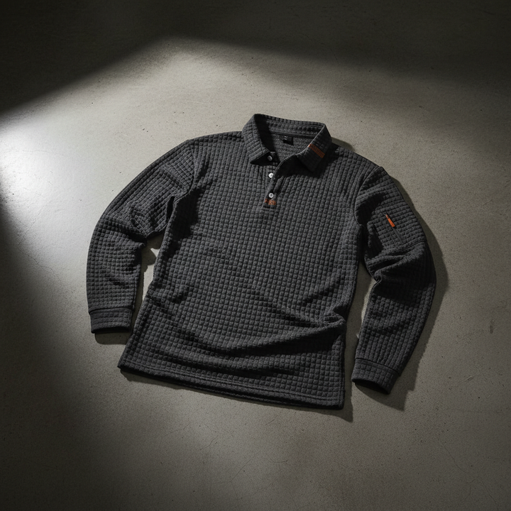Gridlock Waffle Polo