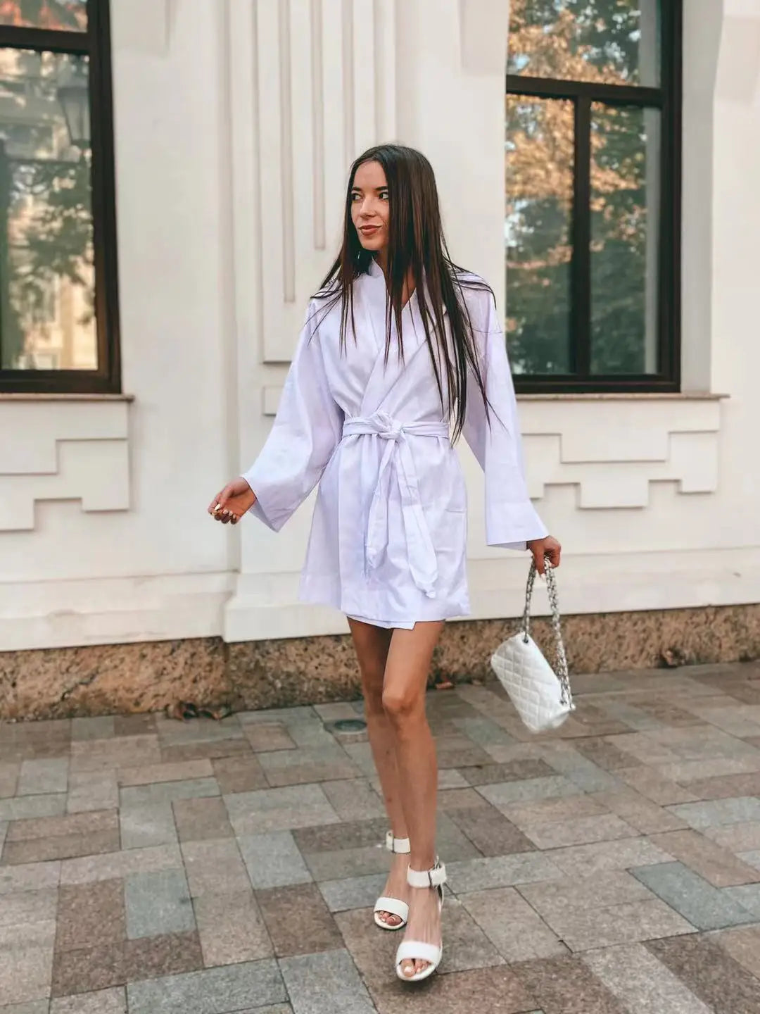 Amalfi Linen Wrap Robe