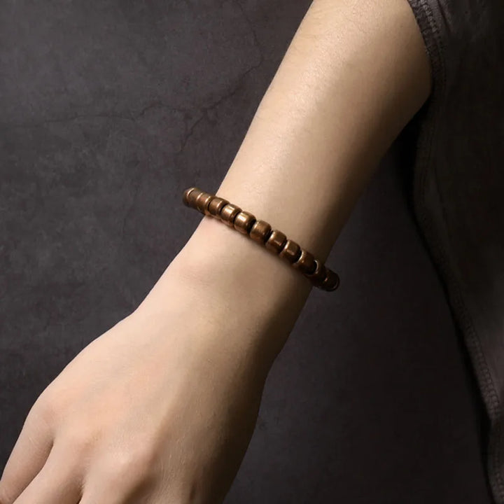 Patina Hammered Copper Bracelet