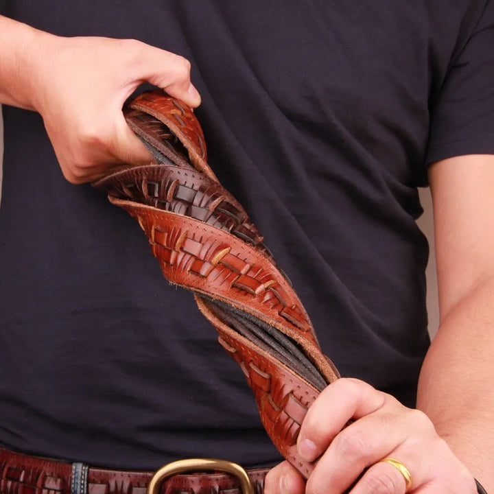 Stonebridge Woven Leather Belt