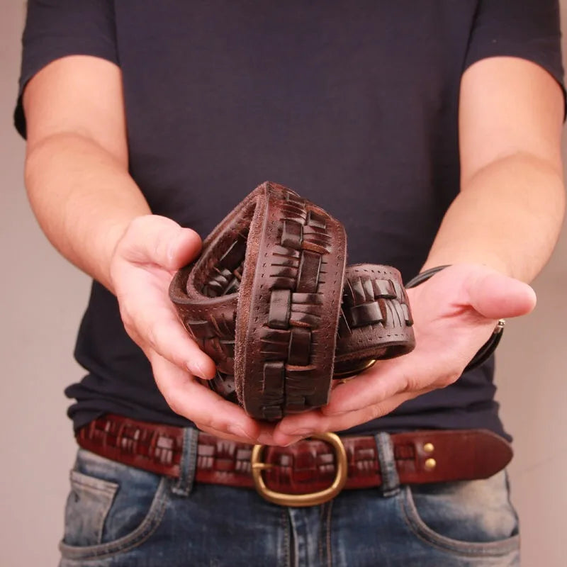 Stonebridge Woven Leather Belt
