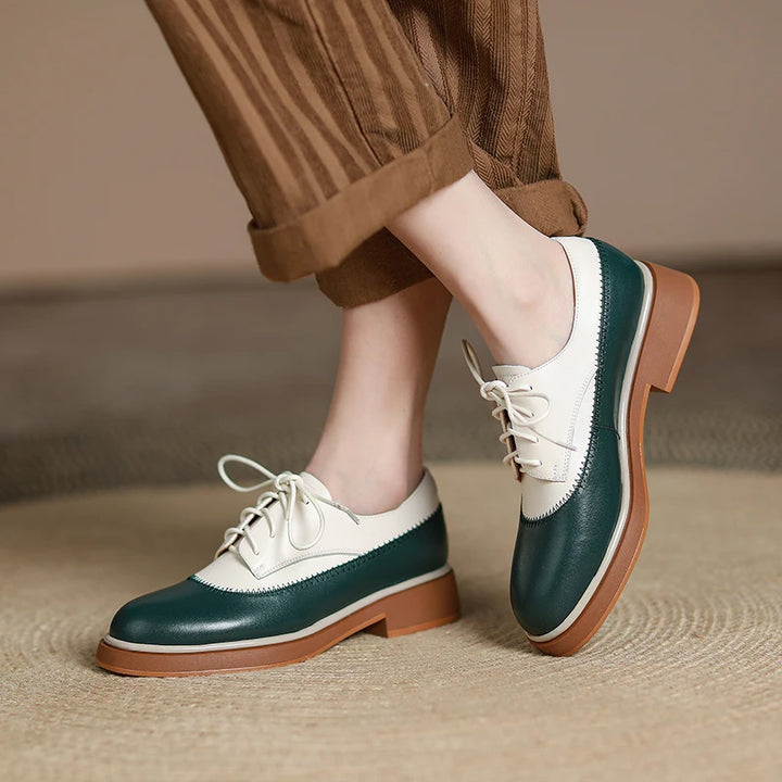 Bellamy Two-Tone Leather Oxfords