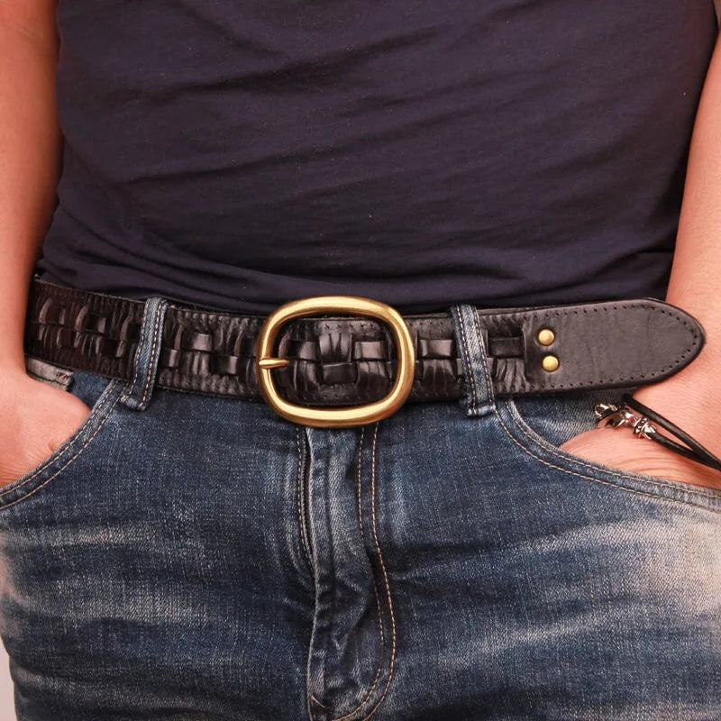 Stonebridge Woven Leather Belt