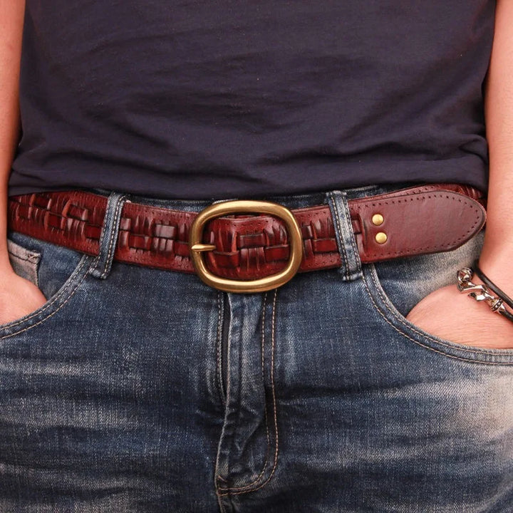 Stonebridge Woven Leather Belt