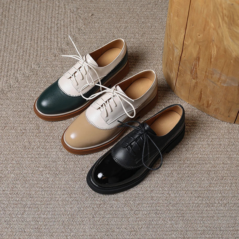 Bellamy Two-Tone Leather Oxfords