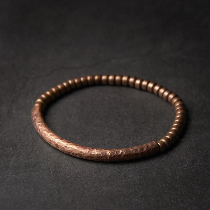 Patina Hammered Copper Bracelet