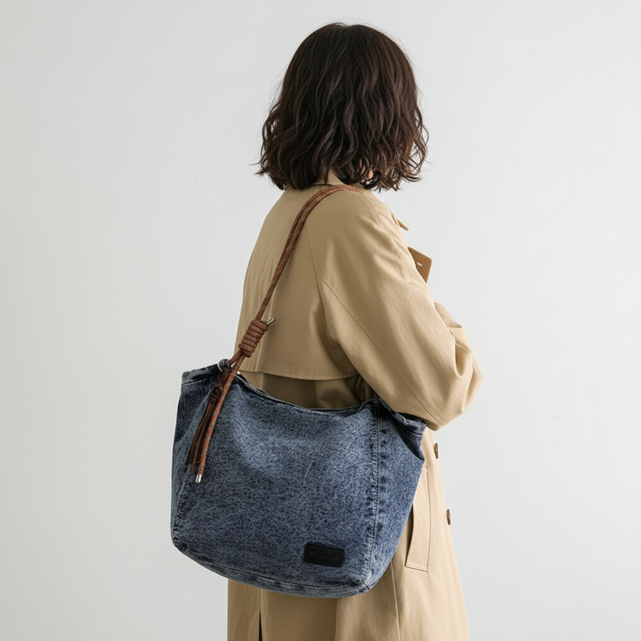 Hadley Washed Denim Tote