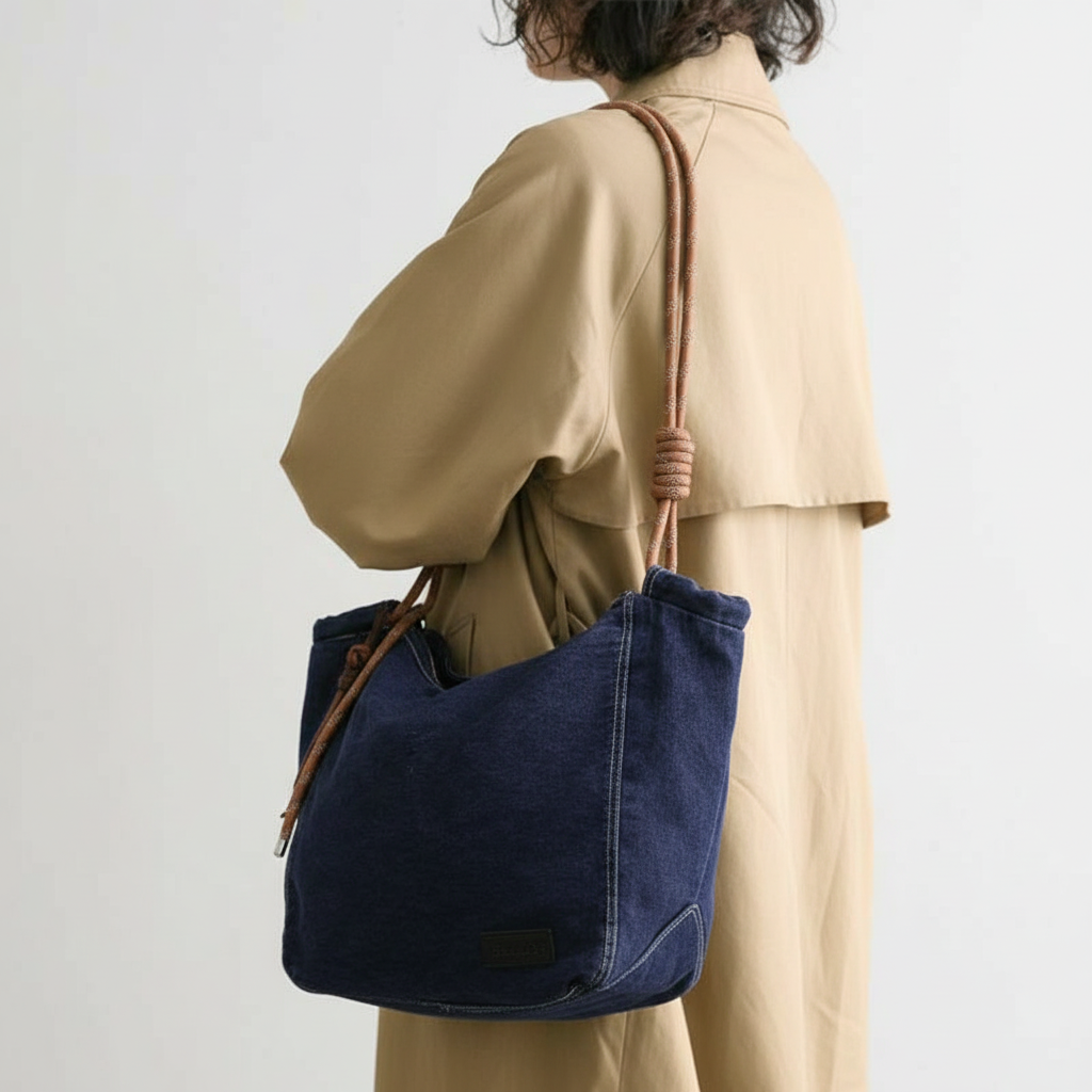 Hadley Washed Denim Tote
