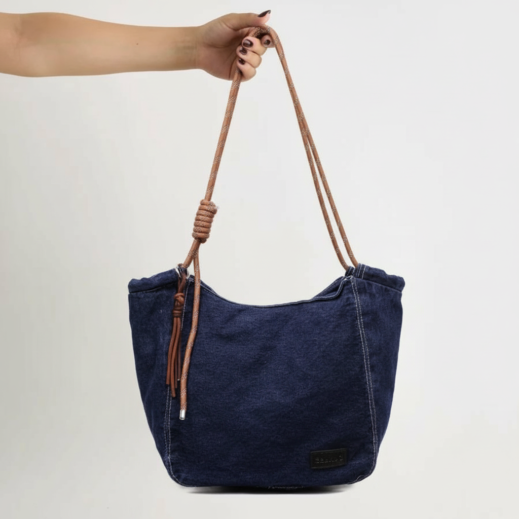 Hadley Washed Denim Tote
