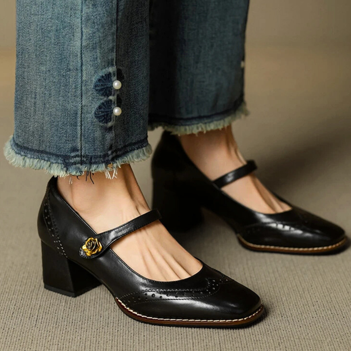 Hartleigh Brogue Mary Janes
