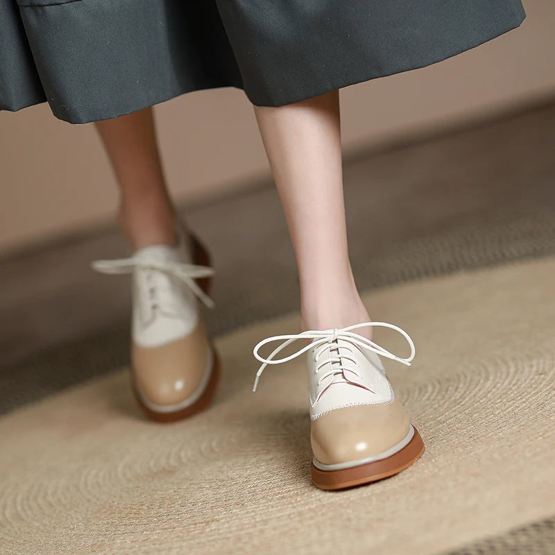Bellamy Two-Tone Leather Oxfords