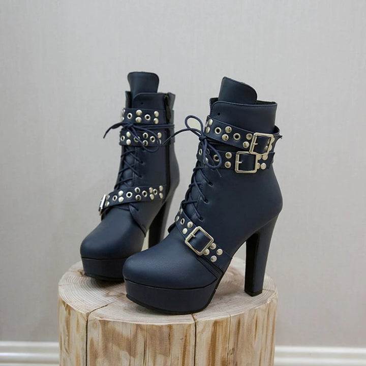 Valeria Stud Platform Boots