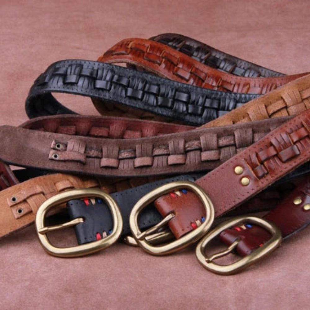 Stonebridge Woven Leather Belt