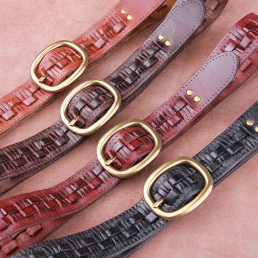 Stonebridge Woven Leather Belt