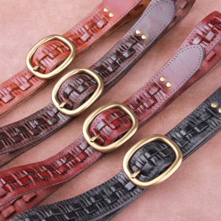 Stonebridge Woven Leather Belt