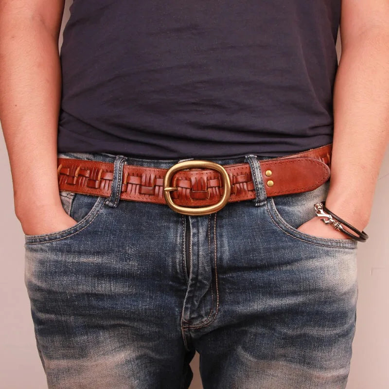 Stonebridge Woven Leather Belt