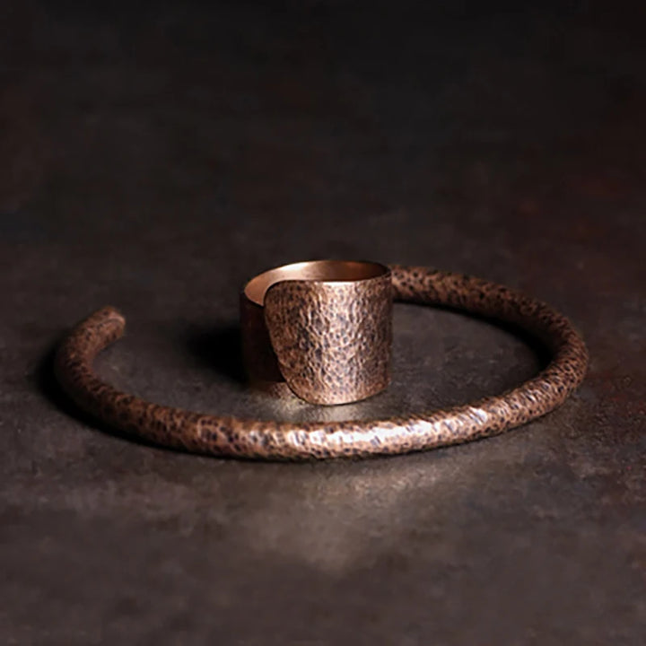 Patina Copper Cuff Bracelet