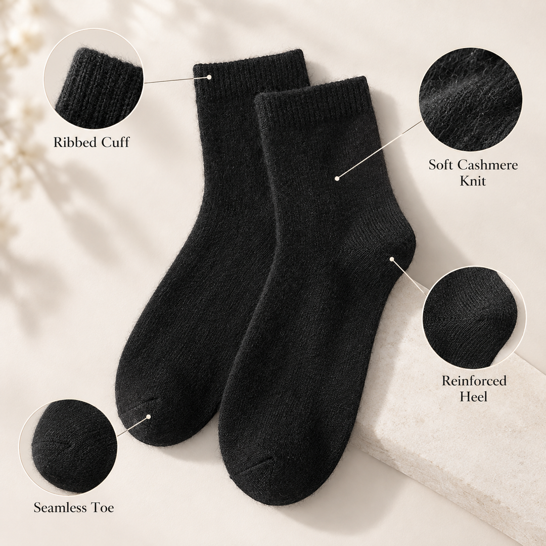 Hearthkeep Cashmere Crew Socks