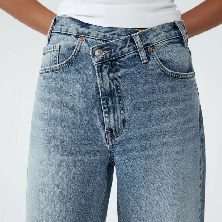 Keira Offset Waist Jeans