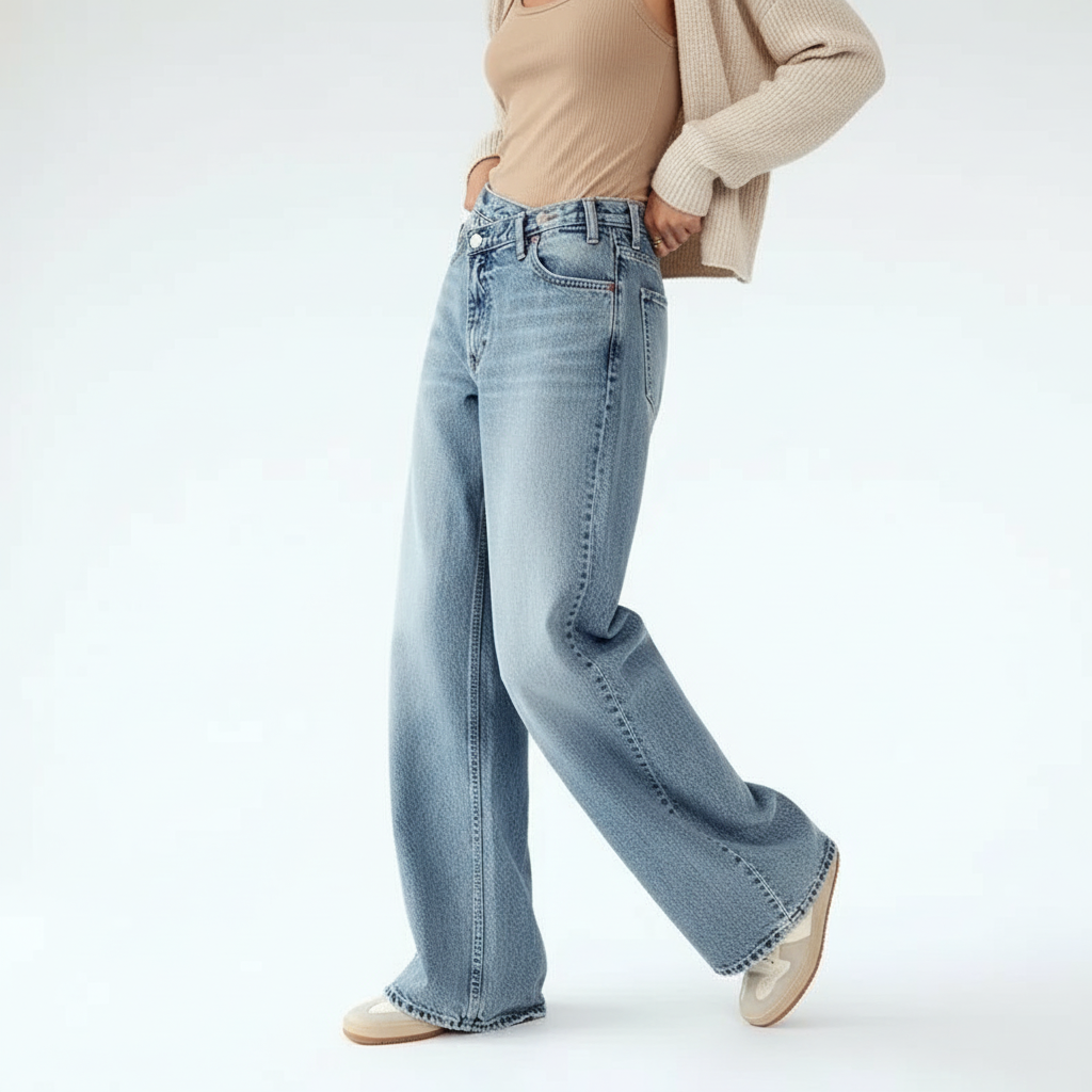 Keira Offset Waist Jeans