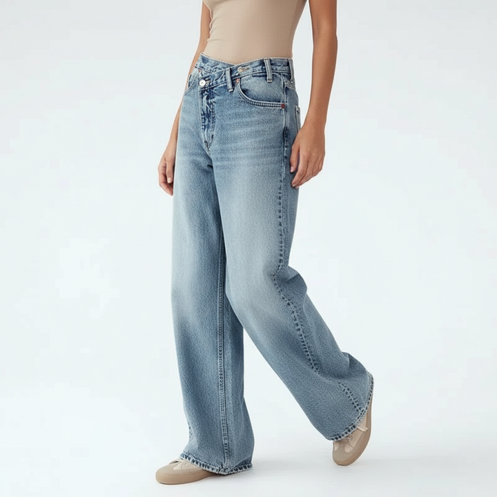 Keira Offset Waist Jeans