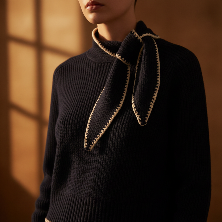 Margaux Tie Neck Sweater