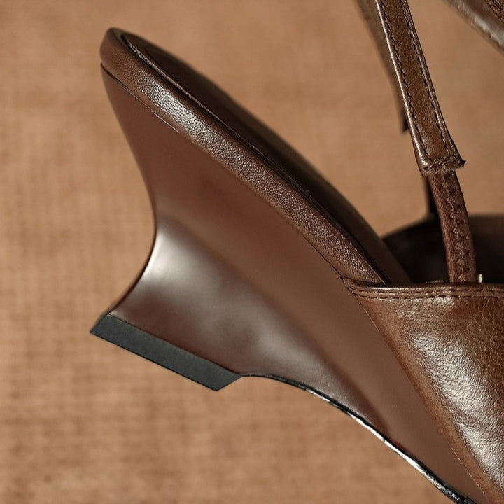 Calyra Wedge Slingbacks