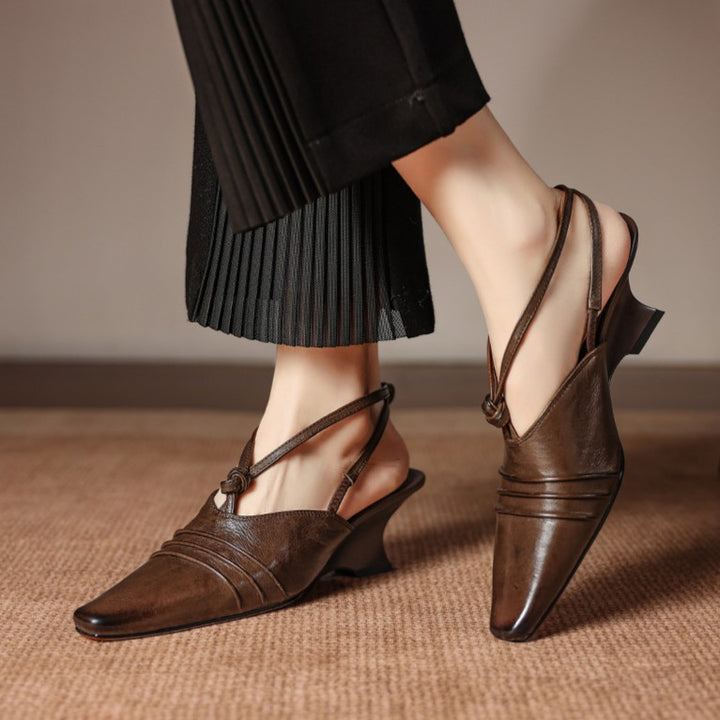 Calyra Wedge Slingbacks