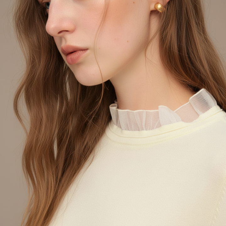 Roselle Wool Mock Neck