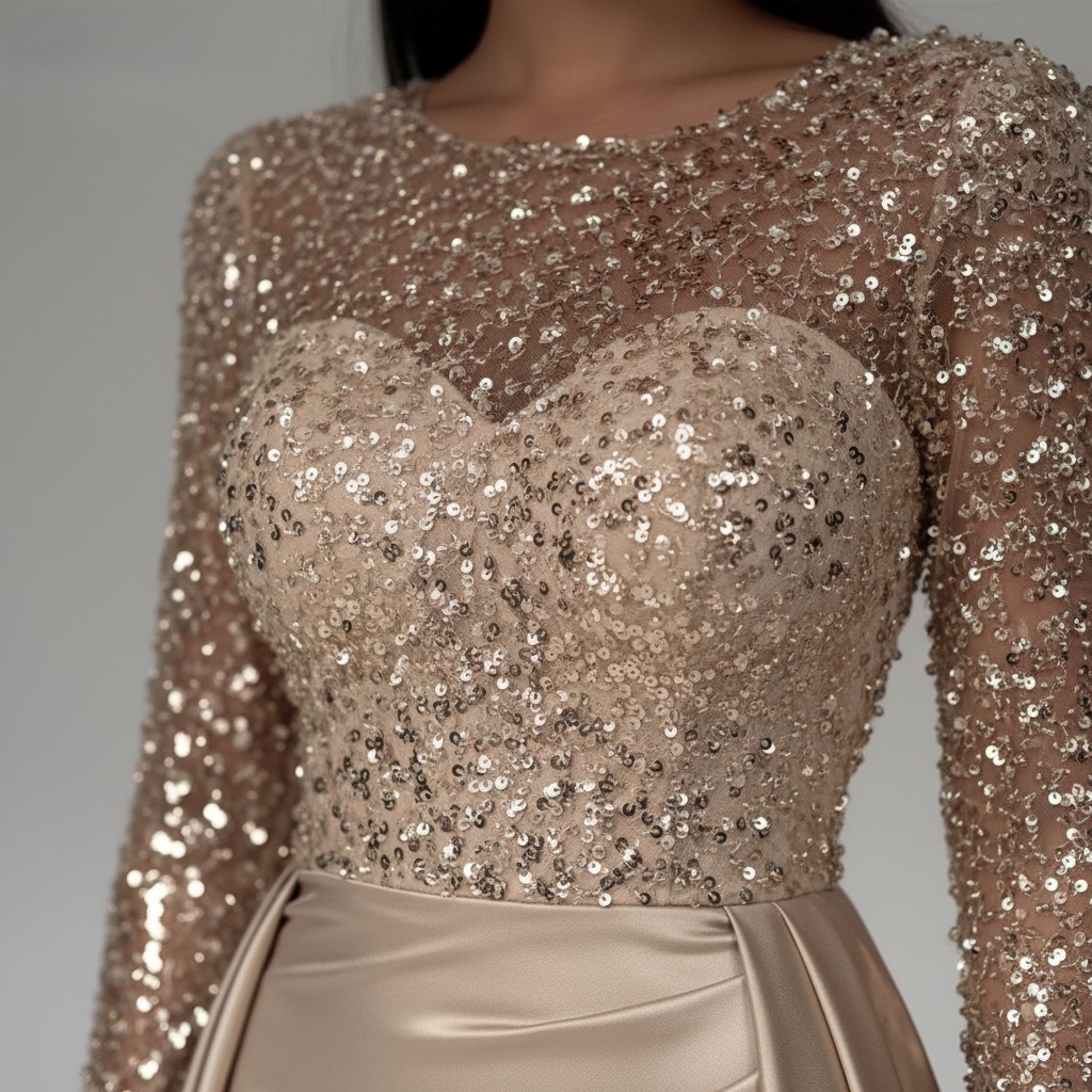 Rosalind Sequin Evening Dress