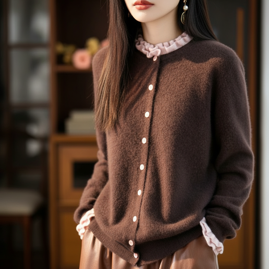 Rosewood Merino Cardigan