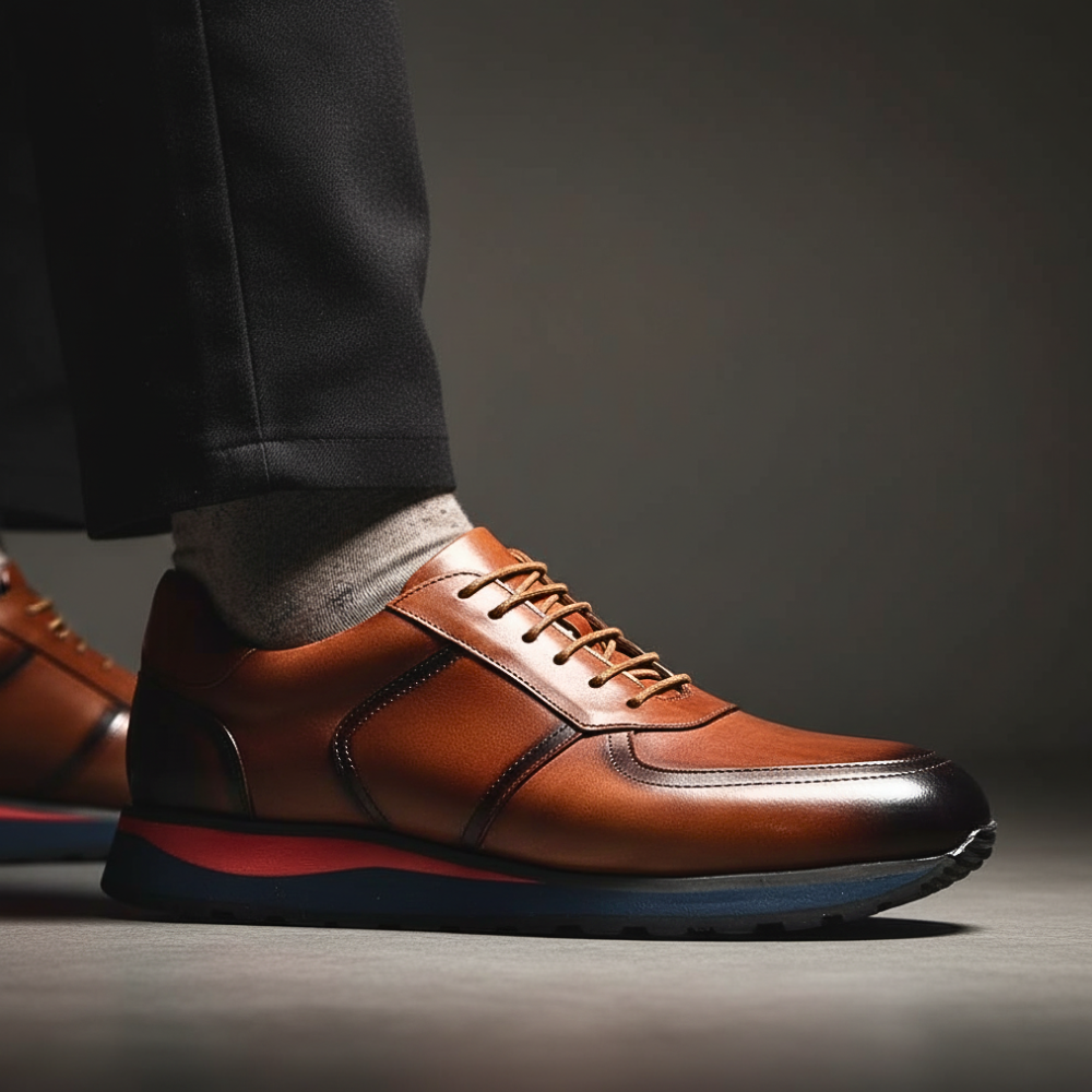 Rosso Leather Sneakers