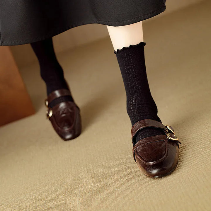 Fiora Buckle Flats