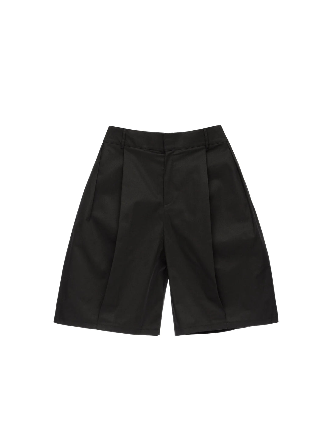Pleated Wide-Leg Shorts