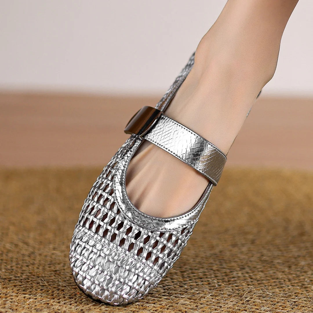 Intreccio Woven Mary Jane Flats