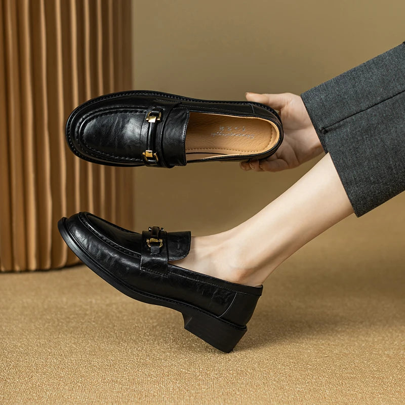 Orlena Leather Loafers