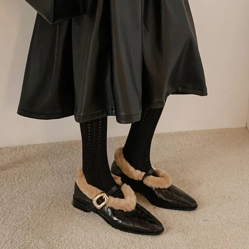 Nordwyn Leather Wool Pump