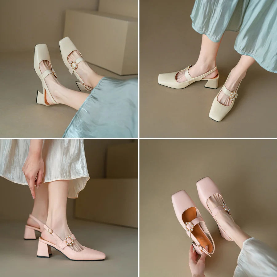Grace Pearl Slingbacks
