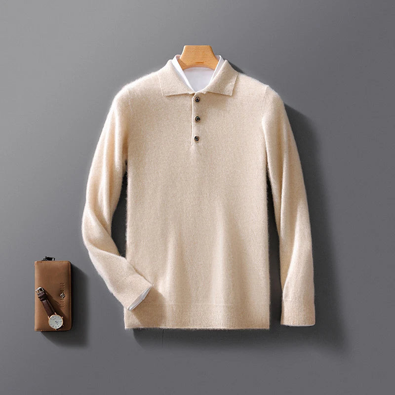 Grant Wool Polo Sweater