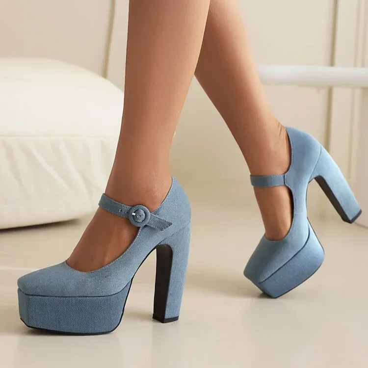 Brera Denim Pumps