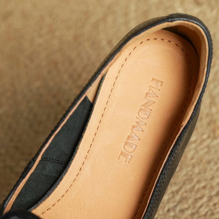 Camellia Leather Loafers
