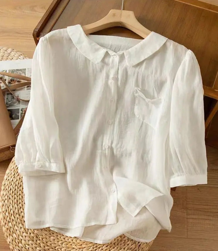 Marigold Linen Blouse