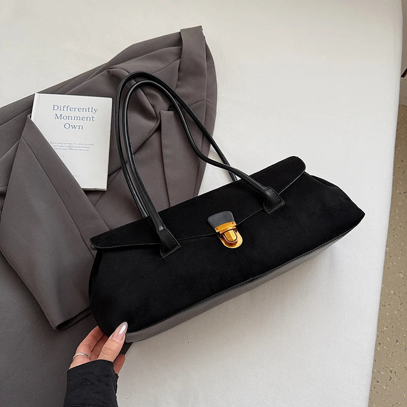 Marrow Suede Shoulder Bag