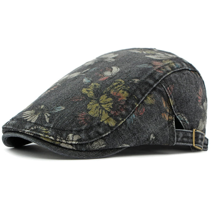 Giardino Floral Denim Beret