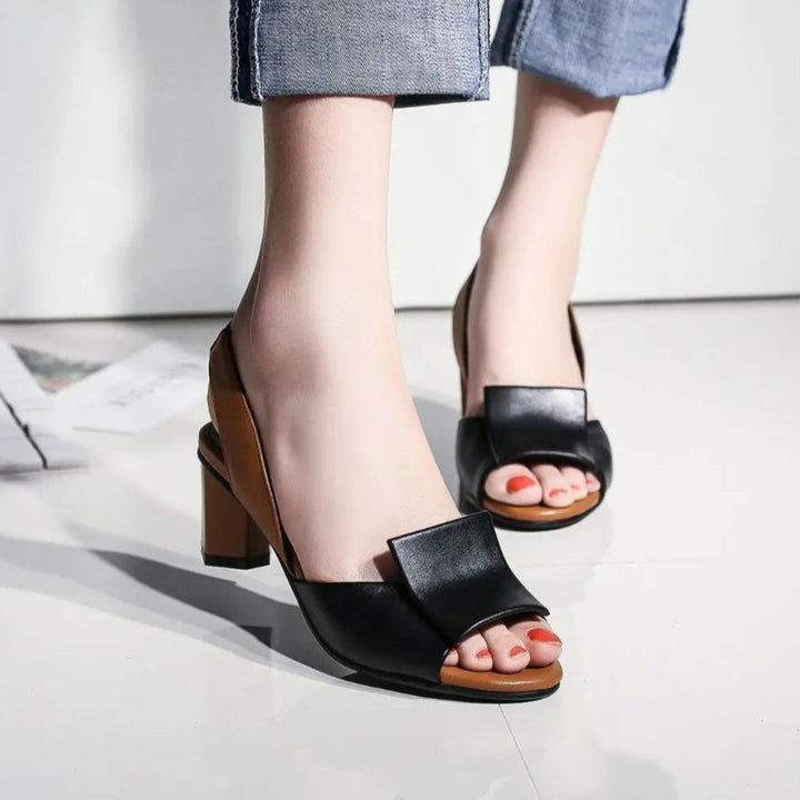 Allegra Leather Slingbacks